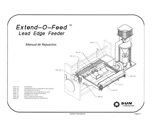 Sun Extend-O-Feed — Parts Manual (Spanish) preview