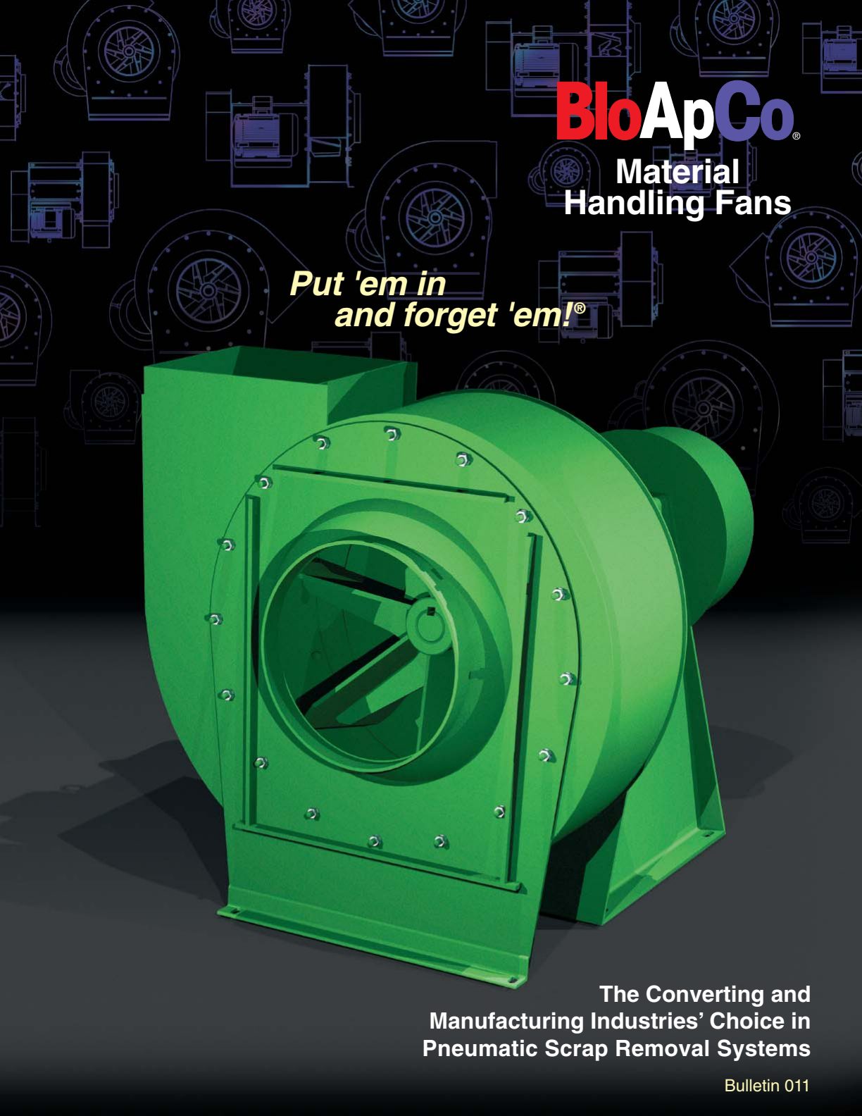 BloApCo Material Handling Fans Bulletin 011Brochure preview