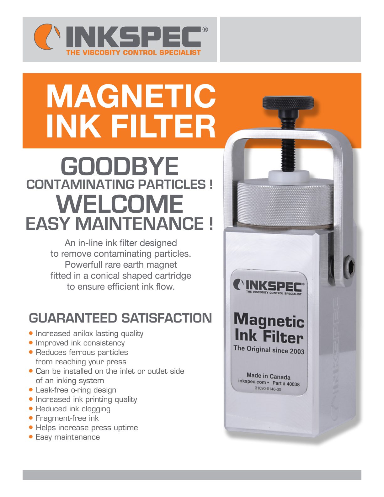 Inkspec Magnetic Filter eng Brochure preview