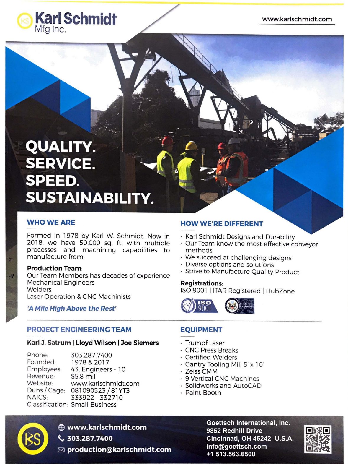 Karl Schmidt Mfg Flyer preview