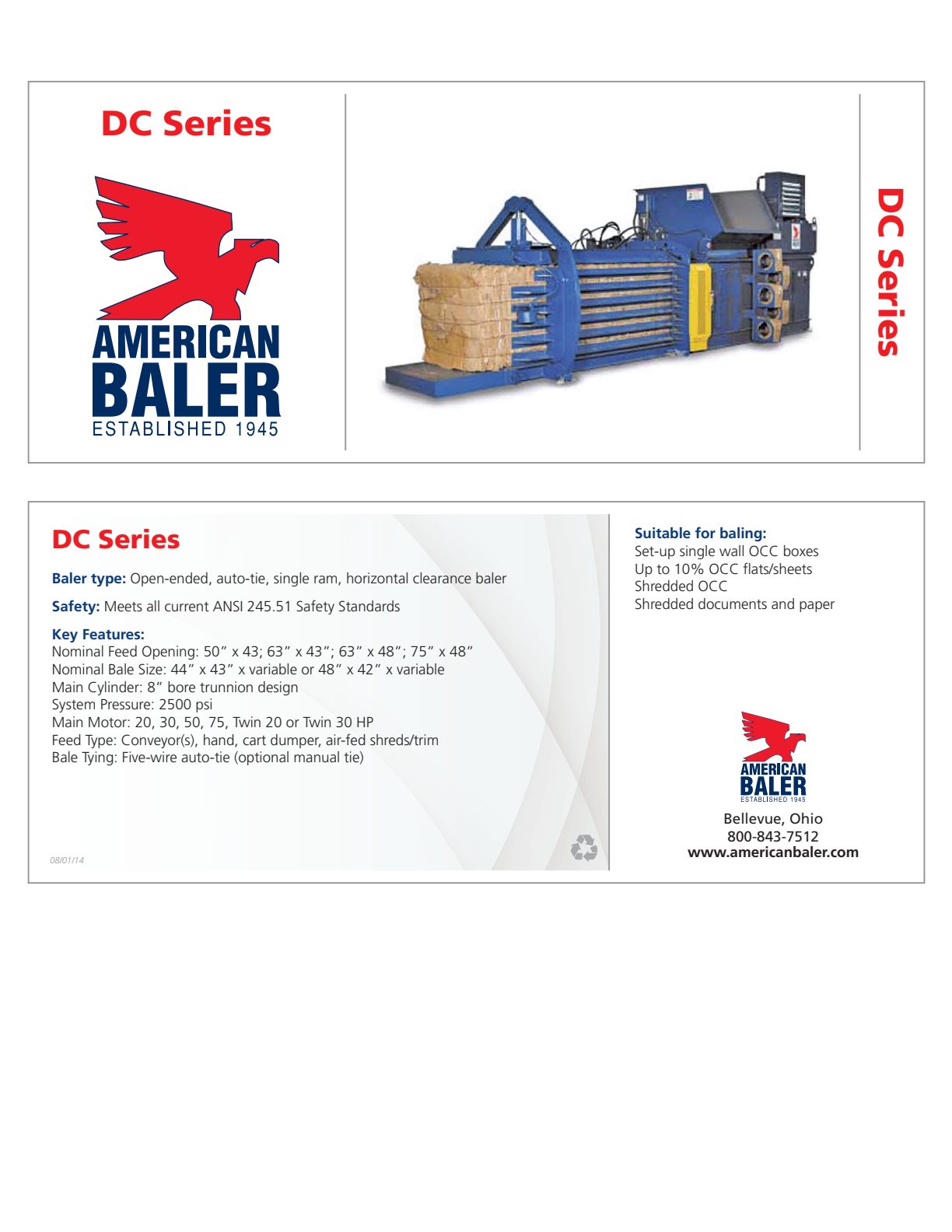 American Baler DCseries Brochure preview