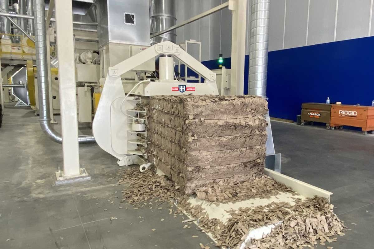 Bales produced by a Harris American WN Series baler