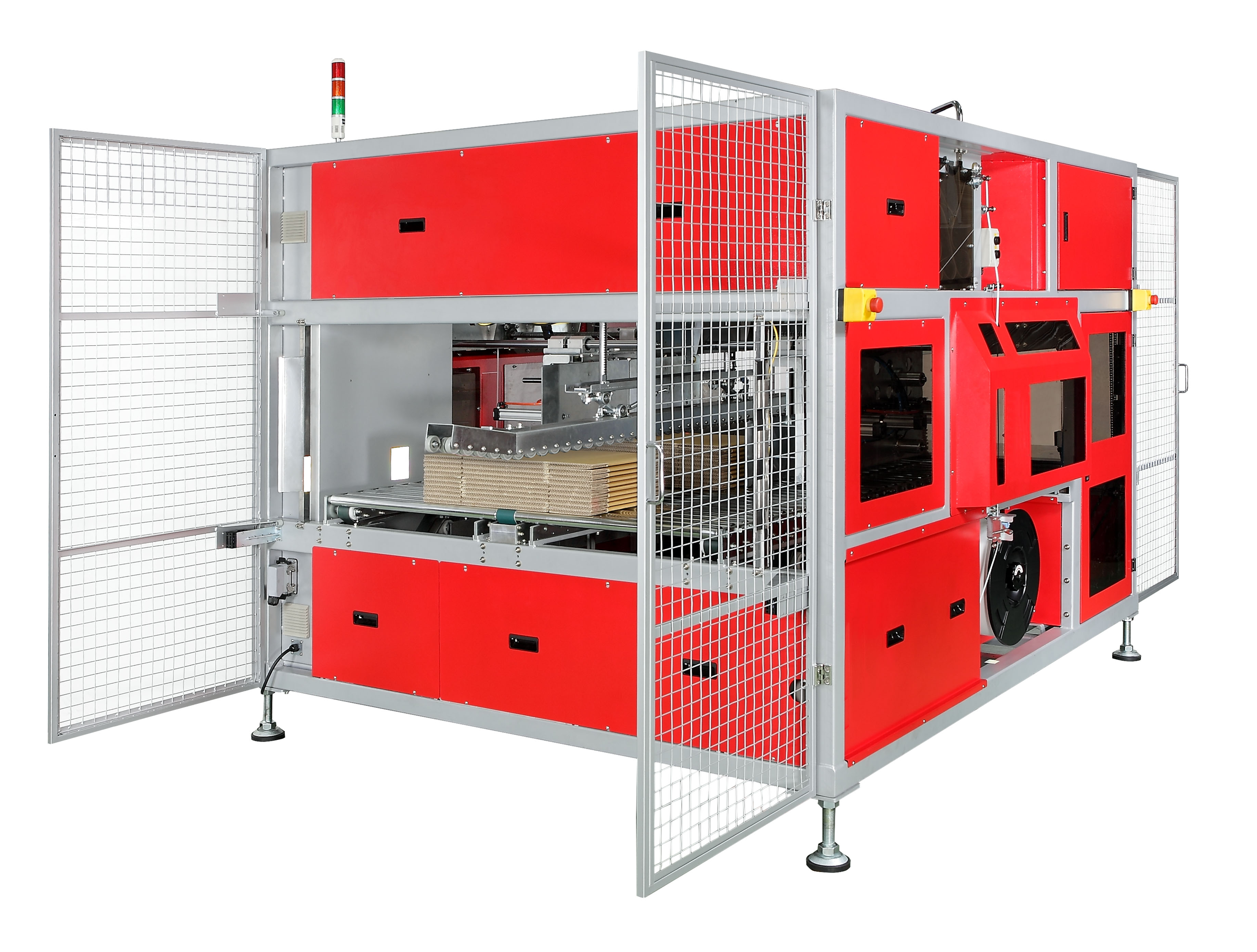 Transpak TP-CIL Squaring & Strapping System
